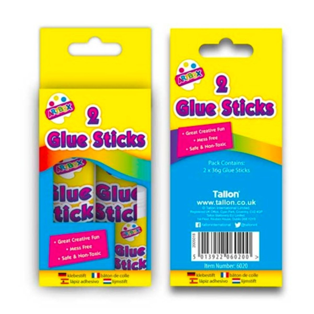 Glue Stick Set (2 Pieces) - Kids Party Craft