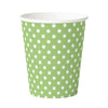 Green Dots Paper Cups 16 Pack - Kids Party Craft