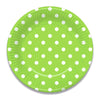 Green Dots Paper Plates 16 pack - Kids Party Craft