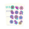 Groovy Flowers Tattoo Sheet - Kids Party Craft