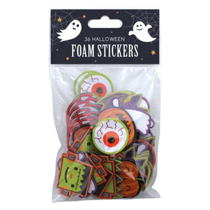 Halloween Foam Stickers 36pc - Kids Party Craft