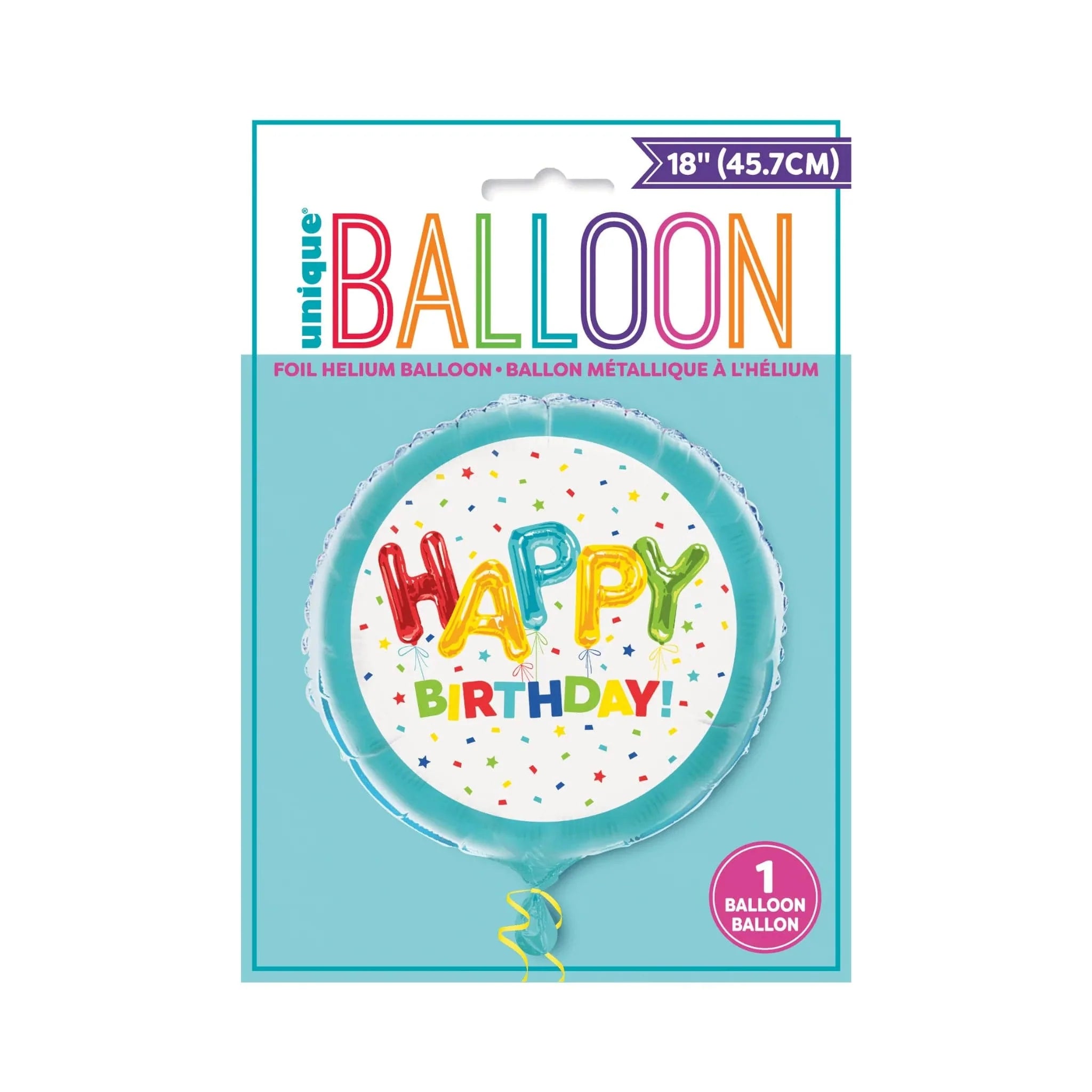 Happy Birthday 18" Foil Balloon - Kids Party Craft