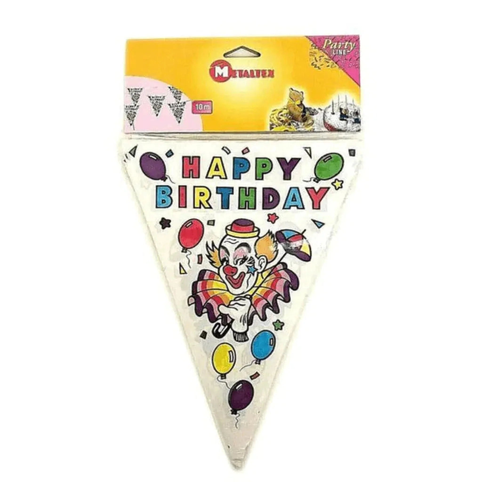 Happy Birthday Bunting Banner Hanging Decorations 10 Metres - Kids Party Craft