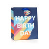 Happy Birthday Gift Bag Medium Blue - Kids Party Craft