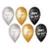 Happy New Year Balloons - Black, Gold or Silver - Kids Party Craft
