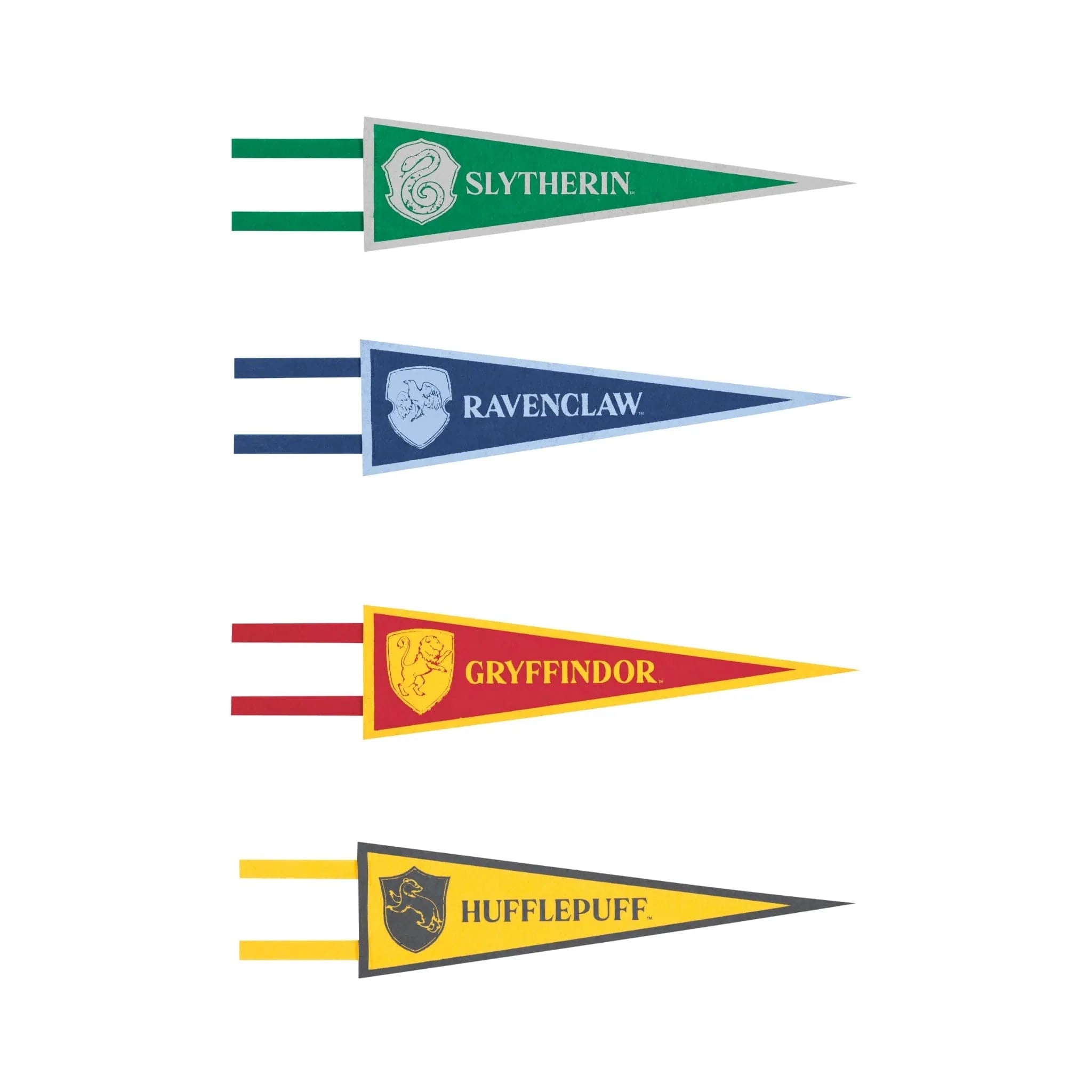 Harry Potter Giant Fabric Pennant Flags 4pk - Kids Party Craft