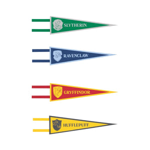 Harry Potter Giant Fabric Pennant Flags 4pk - Kids Party Craft