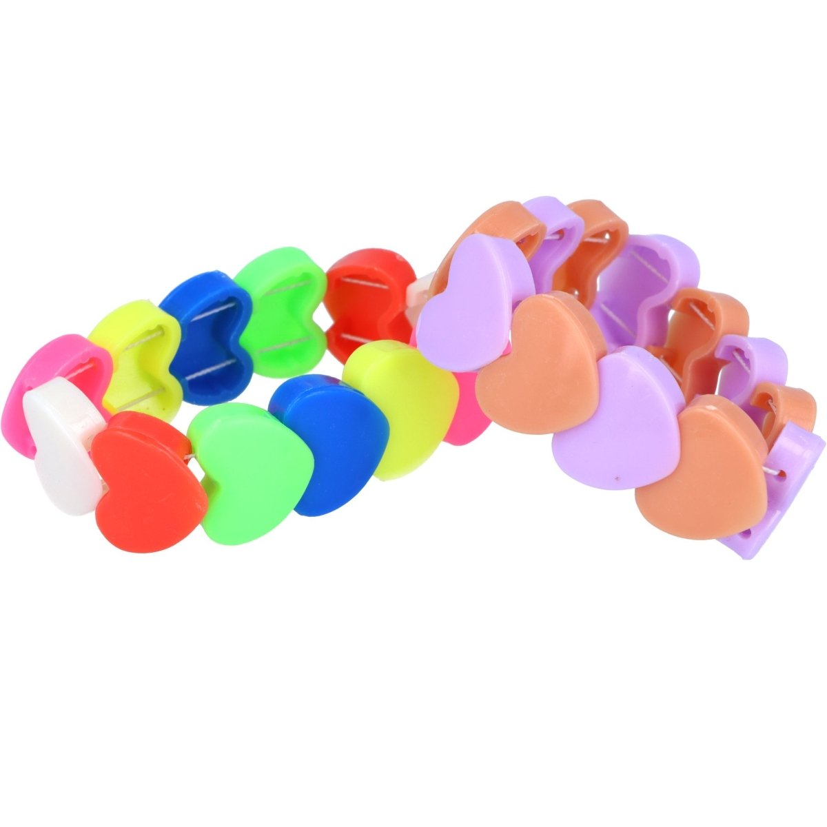 Heart Shaped Elasticated Bracelet (5.5cm) - Kids Party Craft