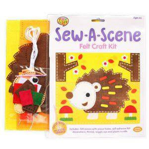 Hedgehog Sew a Scene Craft Kit - Kids Party Craft