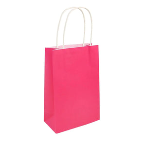 Hot Pink Paper Party Bags - Kids Party Craft