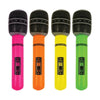 Inflatable Microphone 4 Assorted Neon Colours (25cm) - Kids Party Craft