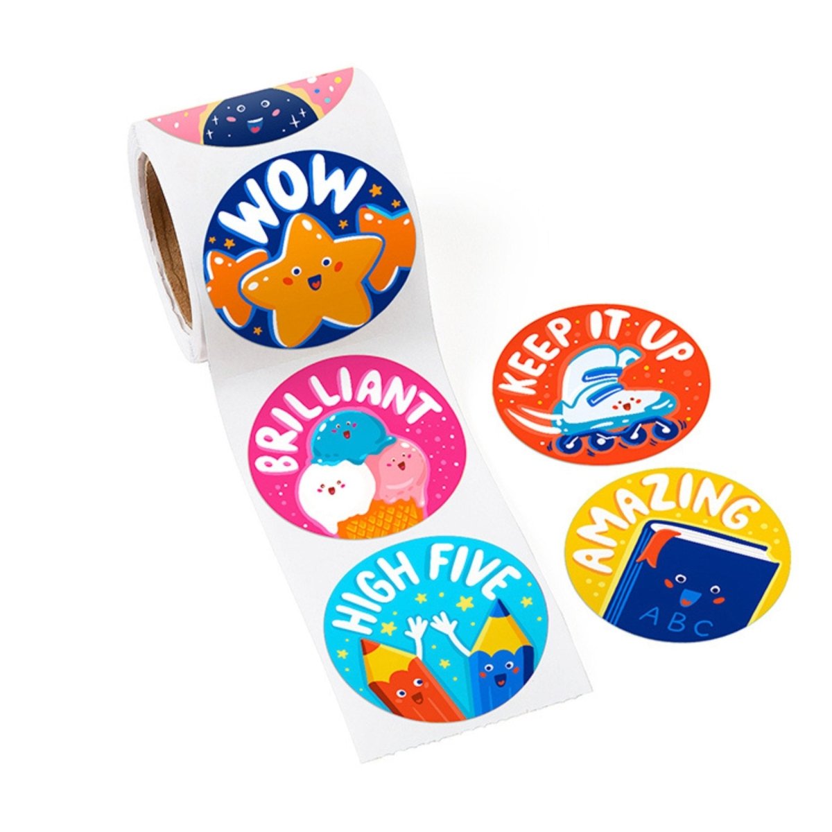 Inspirational Sticker Roll (120 Stickers) - Kids Party Craft