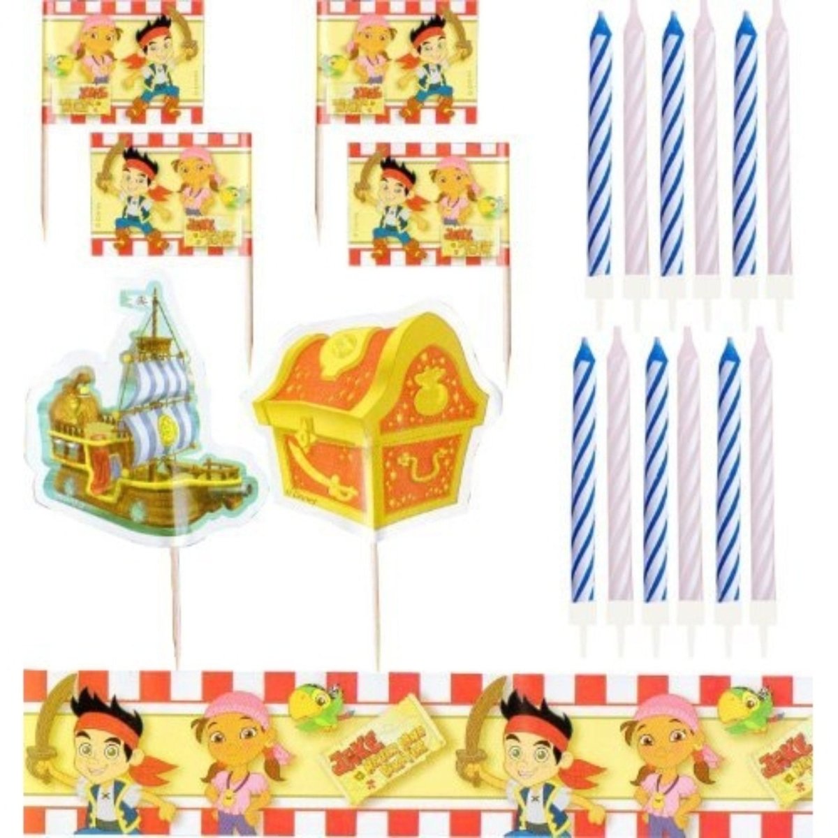Jake And The Neverland Pirates Party Napkins - 16-Count Paper Lunch Napkins For Kids Birthday