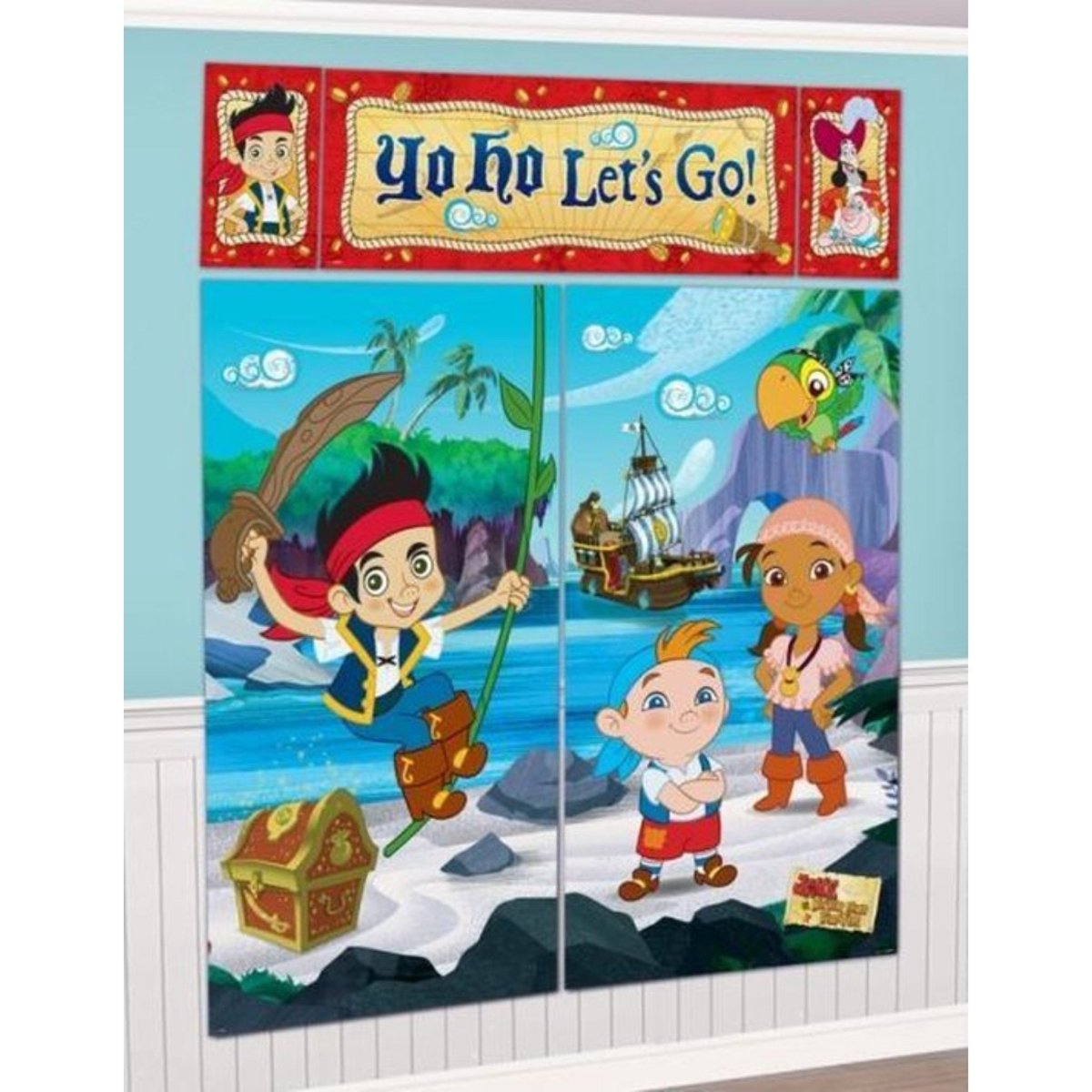 Jake and The Neverland Pirates Wall Decoration - Kids Party Craft