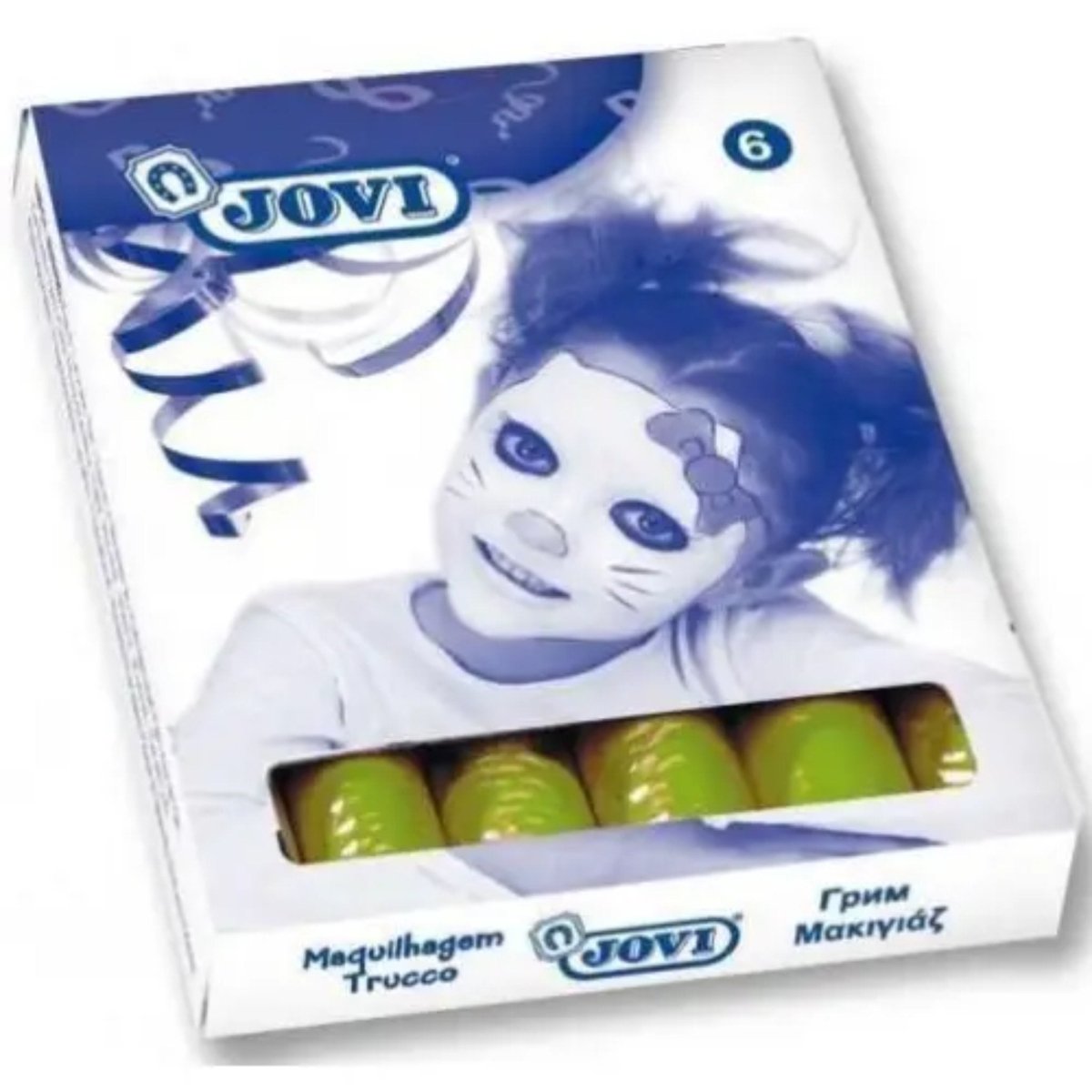 Jovi Green Face Paint Crayons - Kids Party Craft