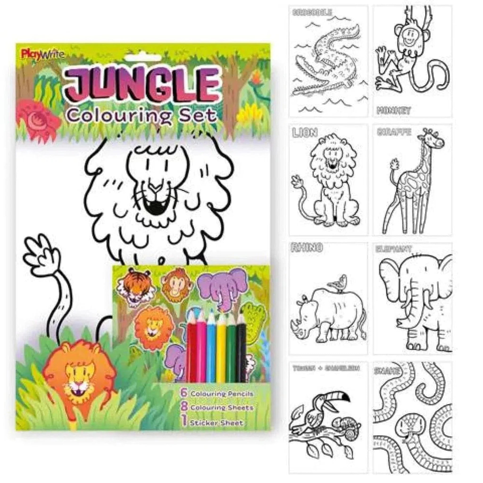 Jungle Colouring Activity Pack - Kids Party Craft