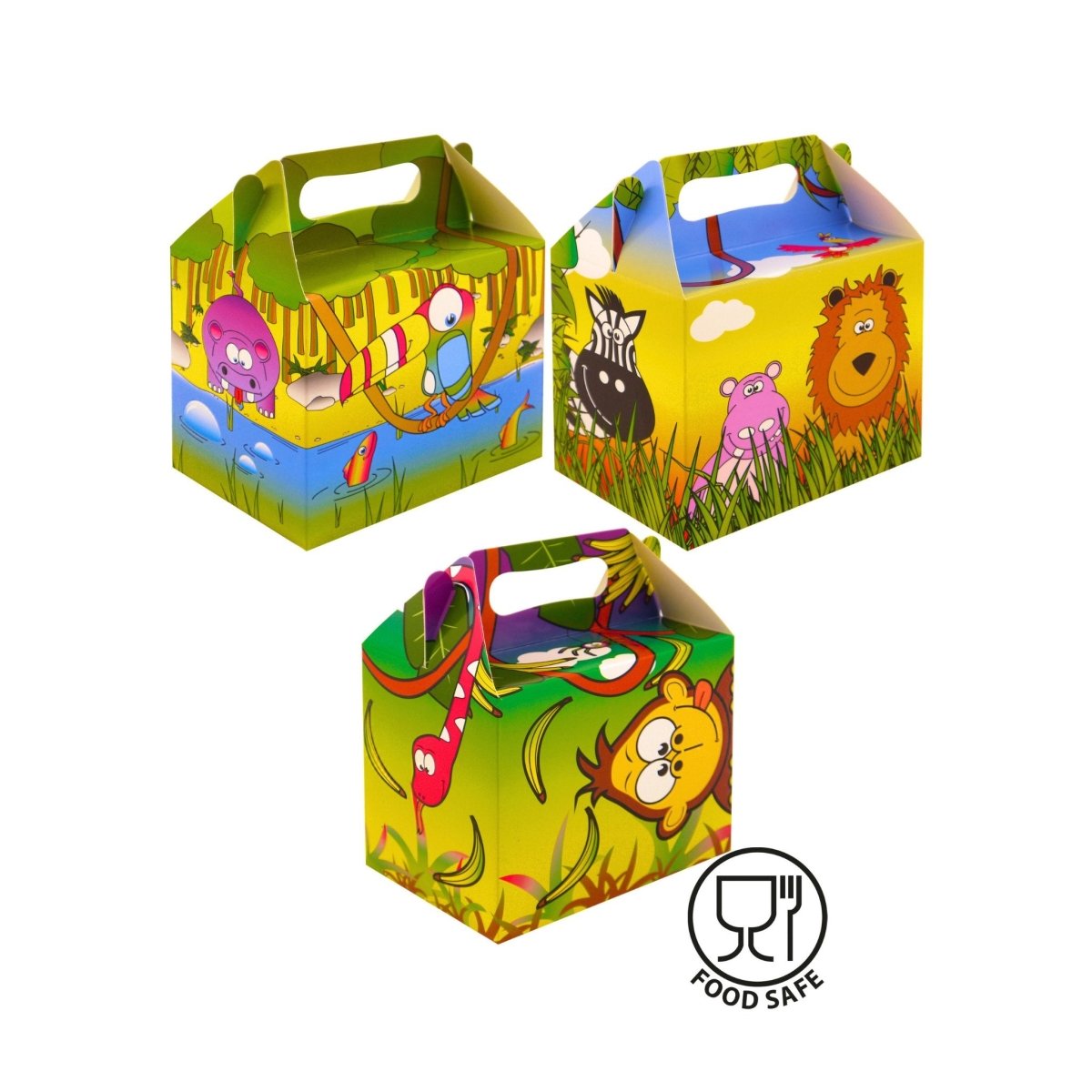 Jungle Themed Party Food Boxes - Kids Party Craft