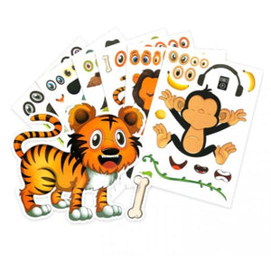 Jungle World Sticker Scene Create Pack - Kids Party Craft