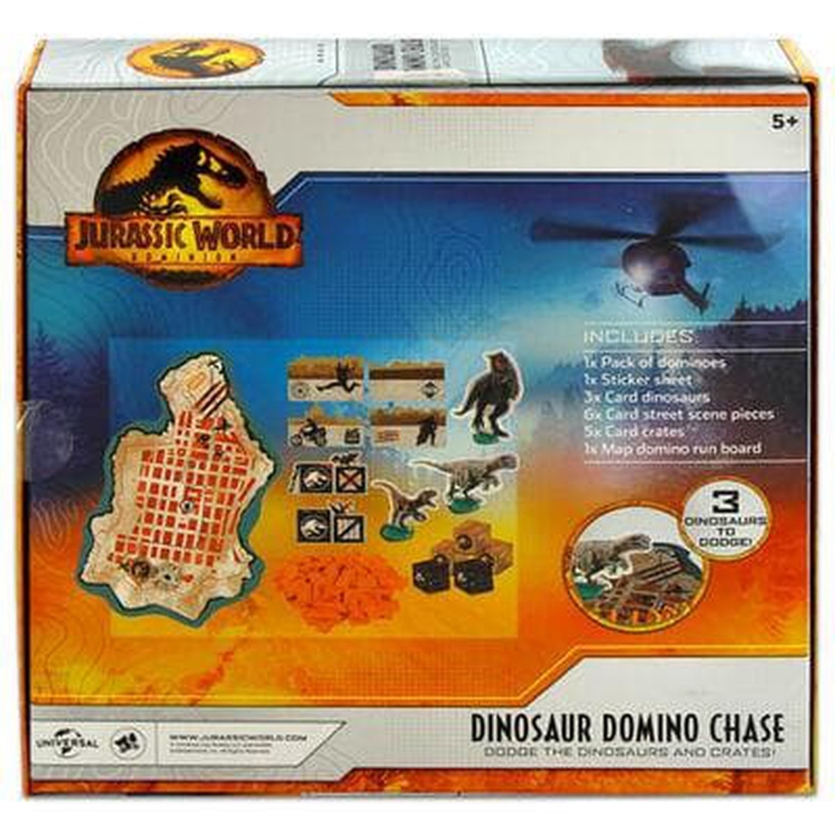 Jurassic World Dominion Dinosaur Domino Chase - Kids Party Craft