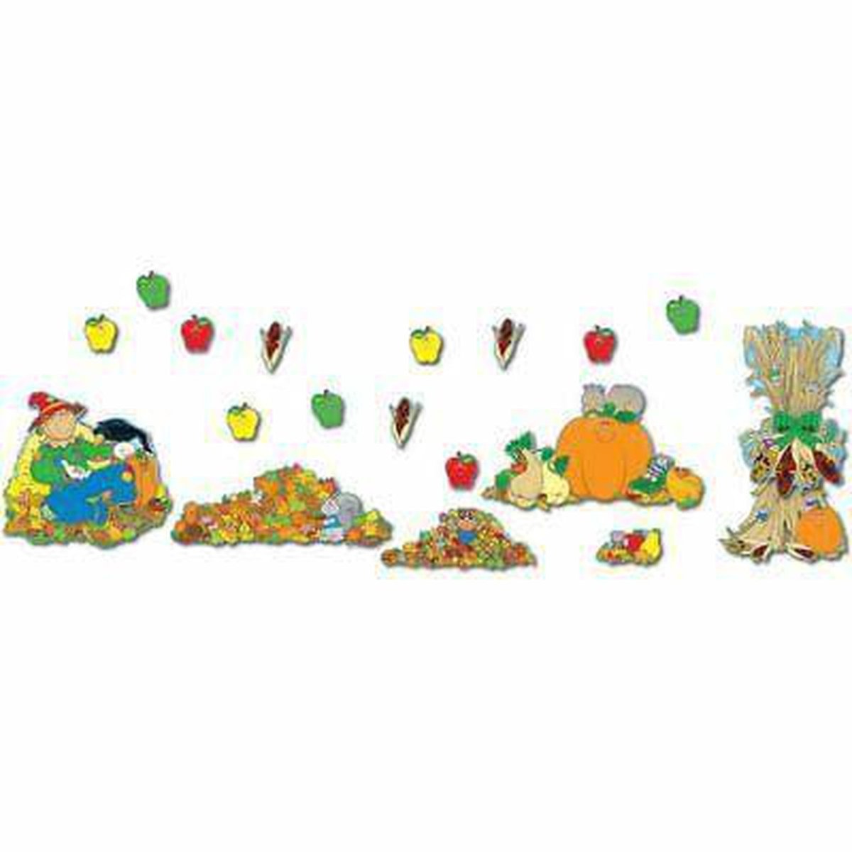 Large Fall Accents Bulletin Board Set - Kids Party Craft