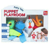 Large Puppet Playroom Theatre 4 Hand Puppets Set - Happy Animals - Kids Party Craft