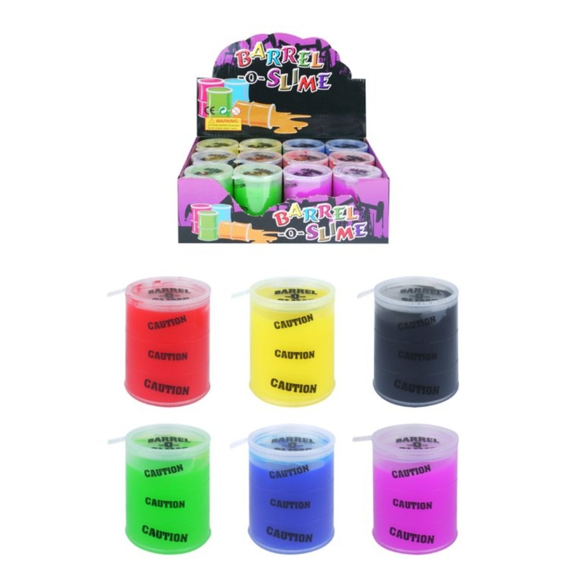 Large Slime Barrel 7cm x 5cm - Kids Party Craft