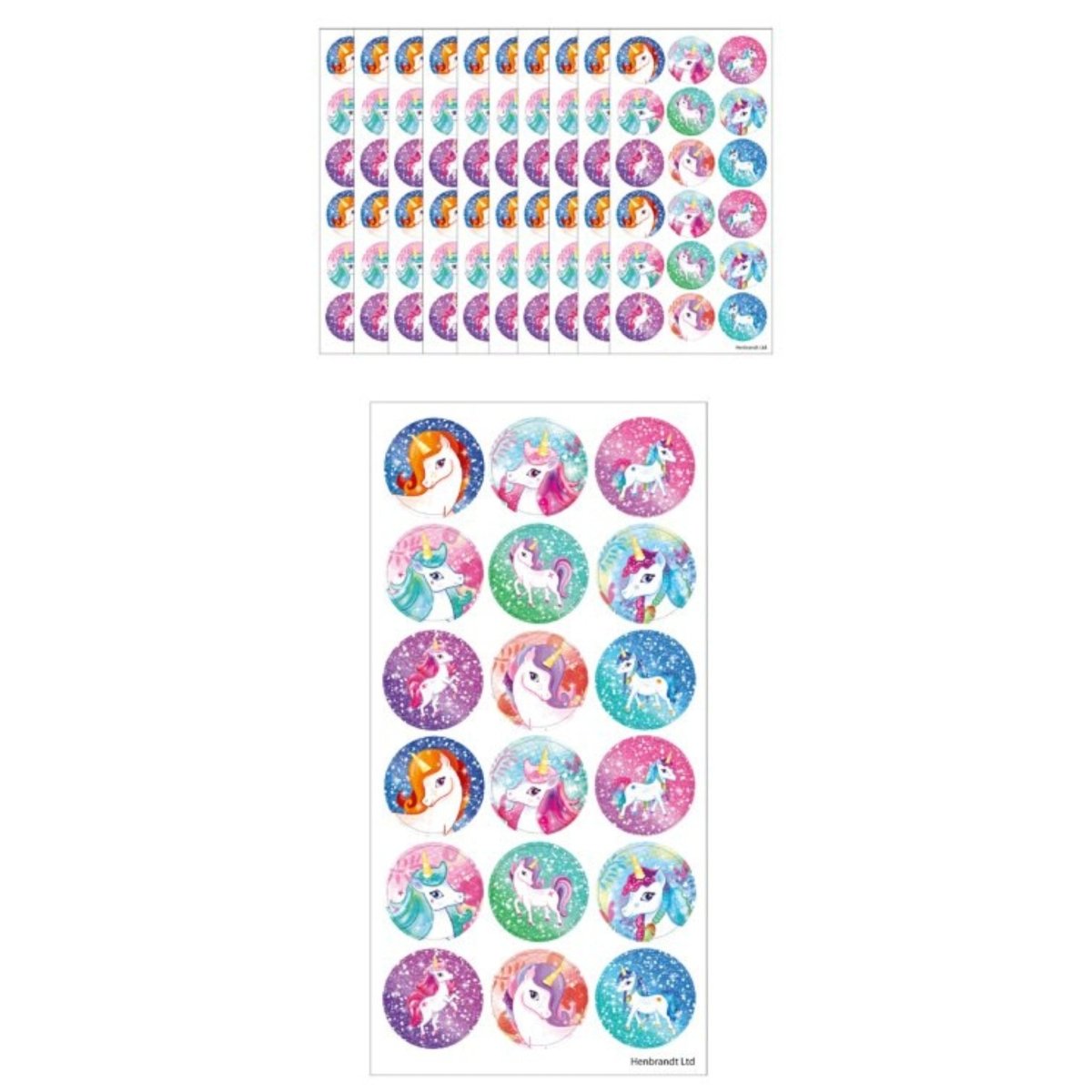 Large Unicorn Stickers - Kids Party Craft