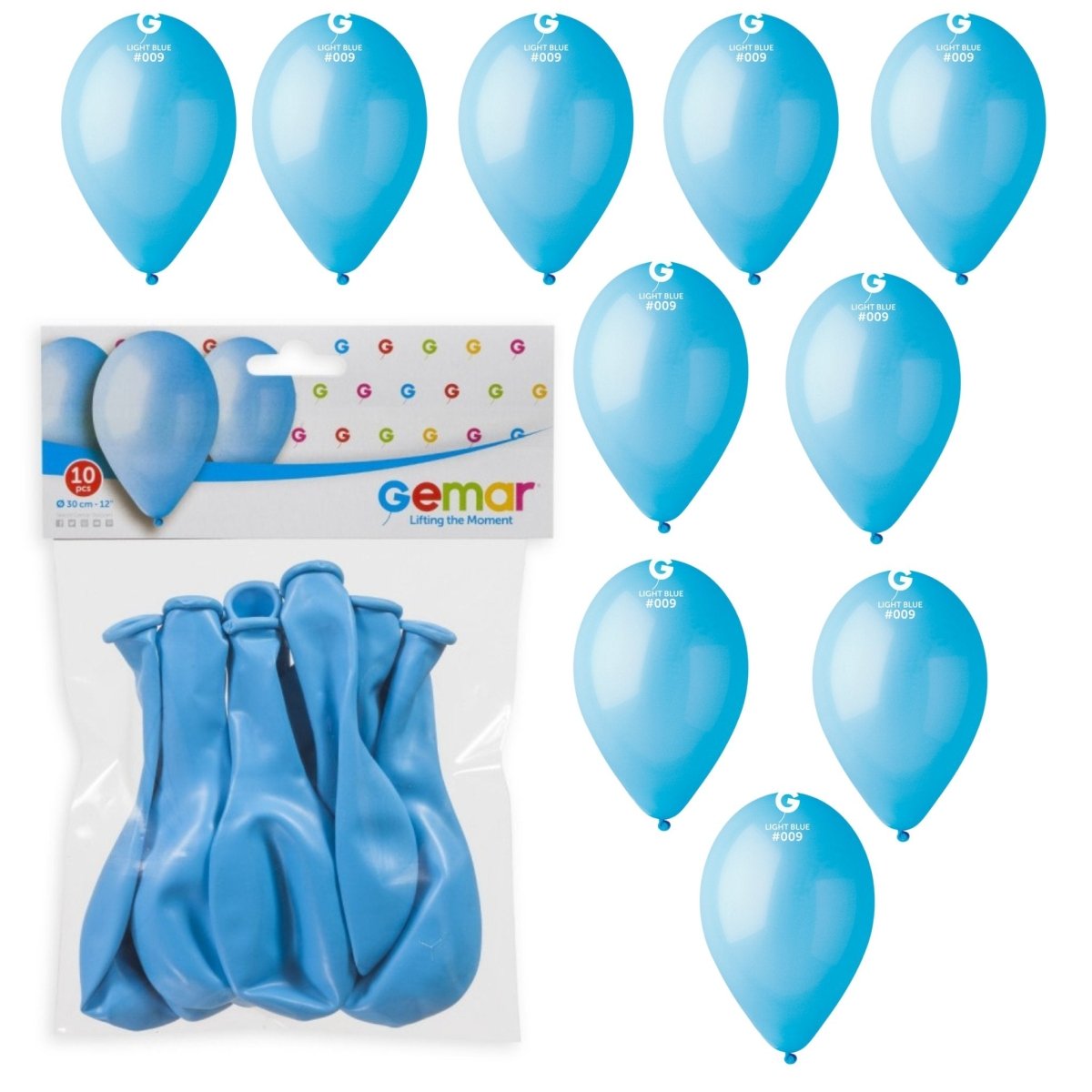 Light Blue Balloons (10 pack) - Kids Party Craft