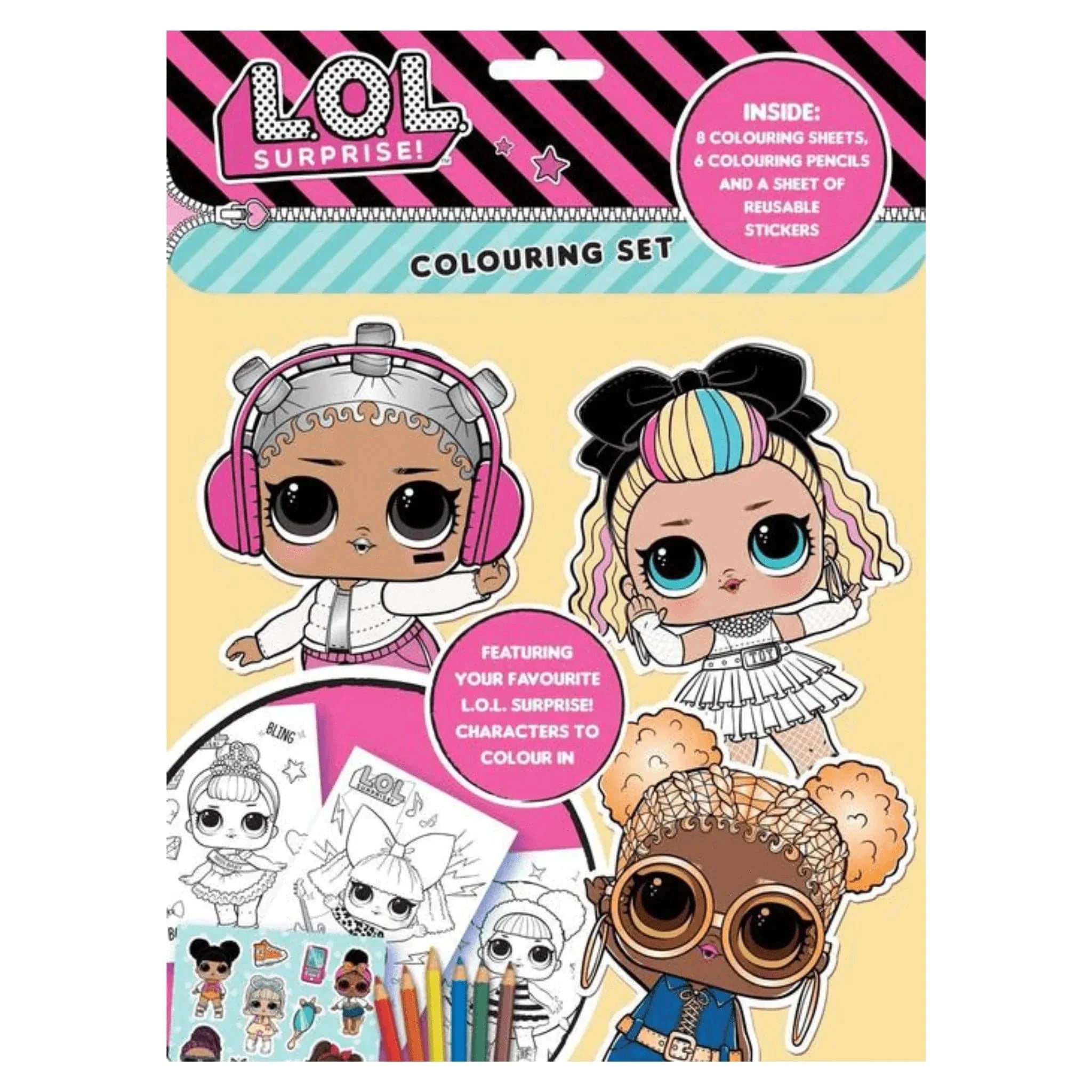 LOL Colouring Set - Kids Party Craft