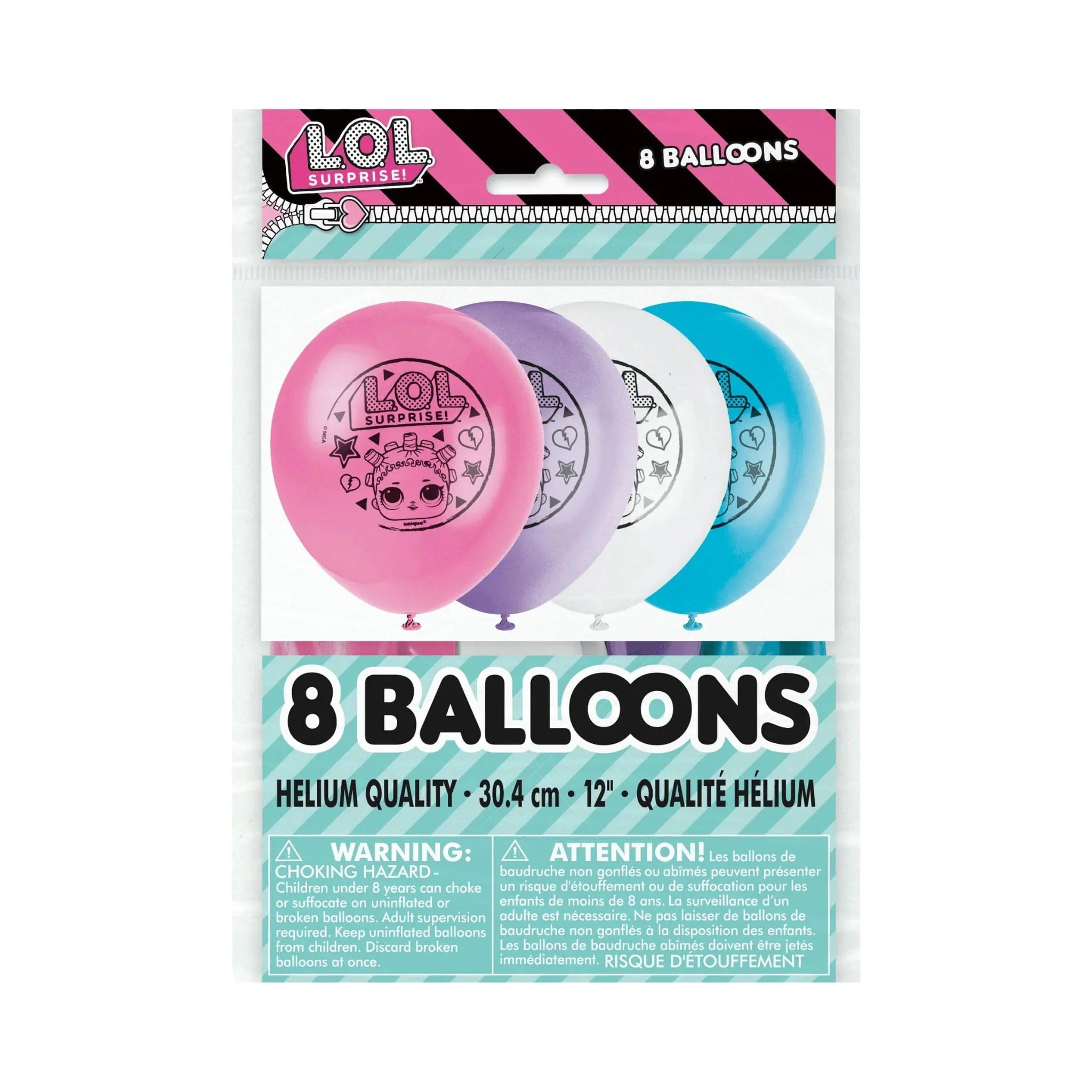 LOL Surprise 12" Latex Balloons 8pk - Kids Party Craft