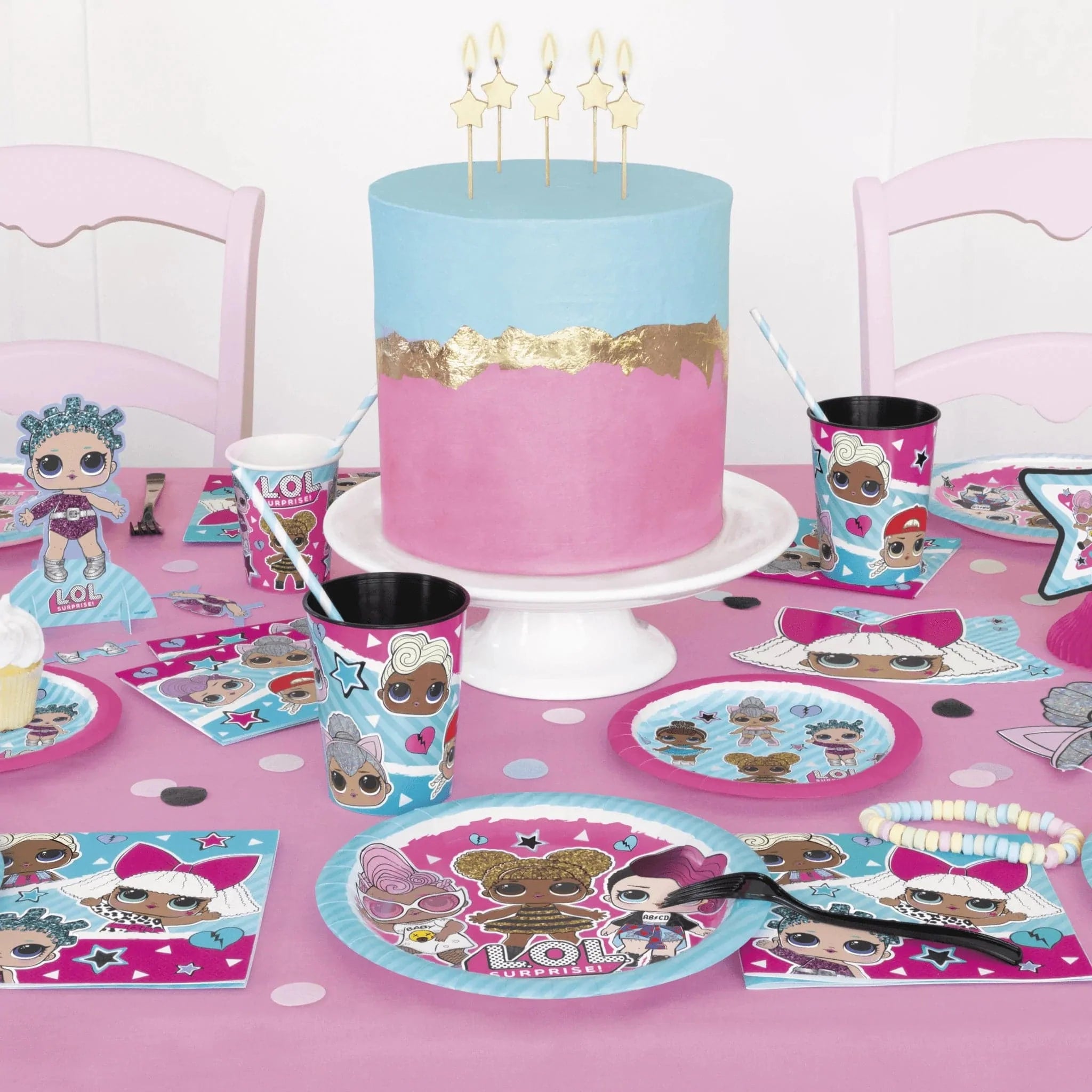 LOL Surprise 7" Dessert Plates 8pk - Kids Party Craft