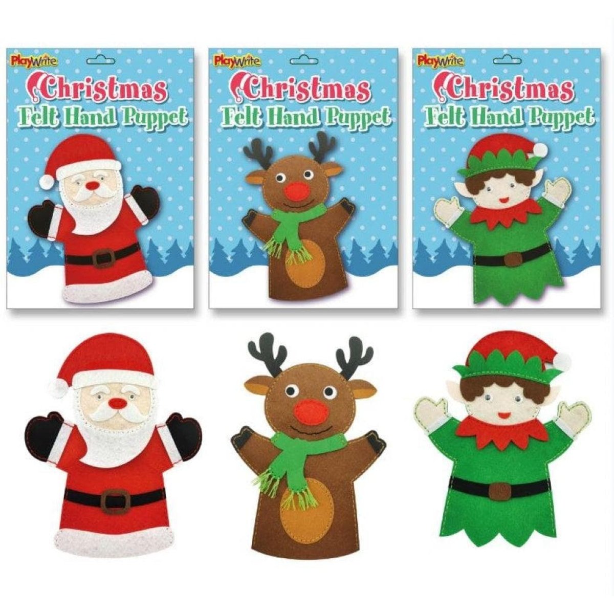 Make Your Own Christmas Hand Puppet - Kids Party Craft