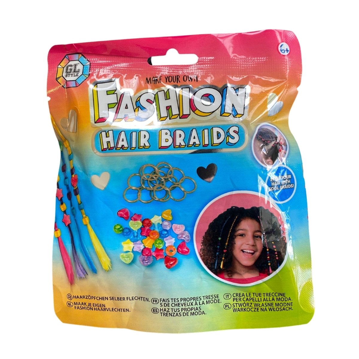 Make Your Own Fashion Hair Braids Surprise Bag - Kids Party Craft