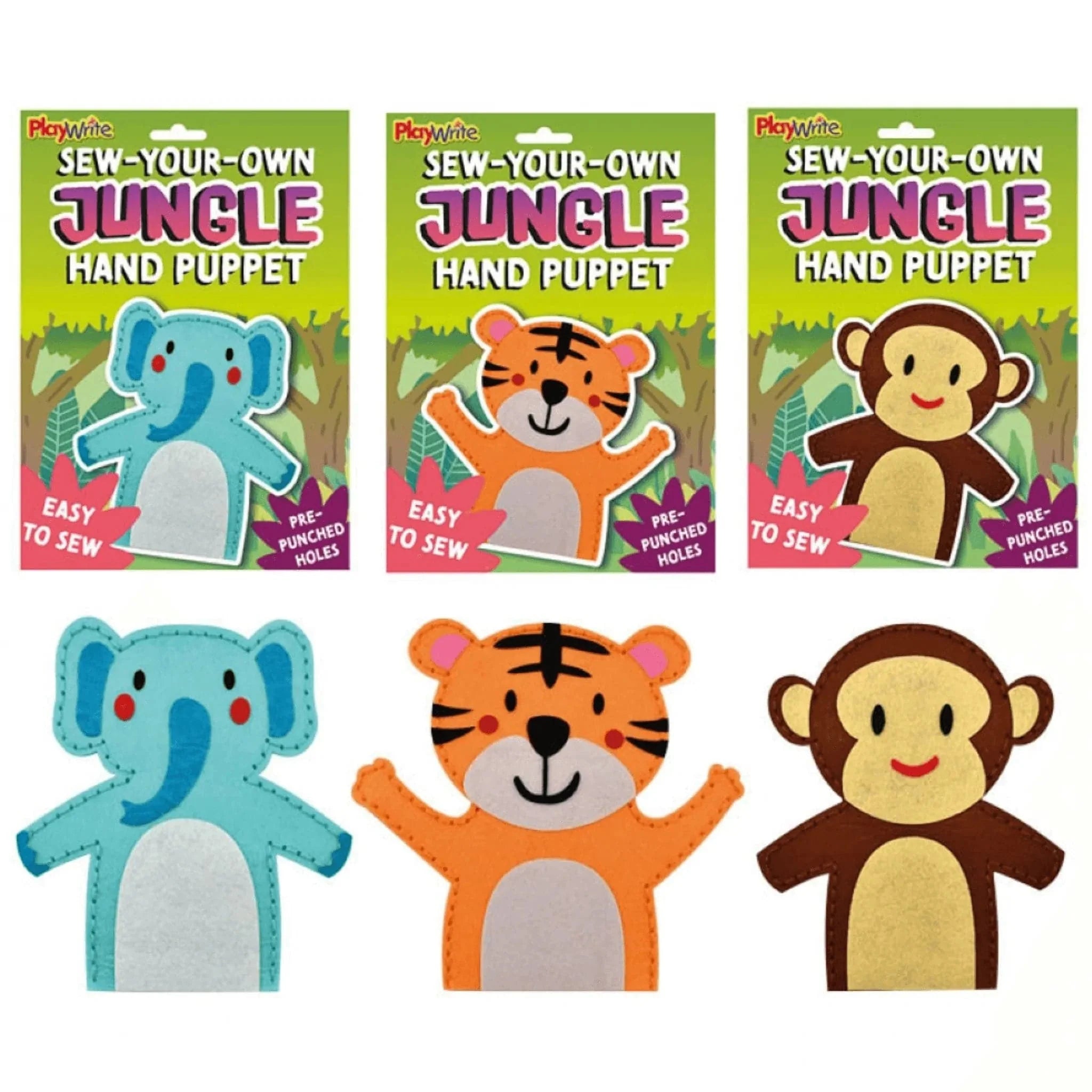 Make Your Own Jungle Hand Puppet - Kids Party Craft