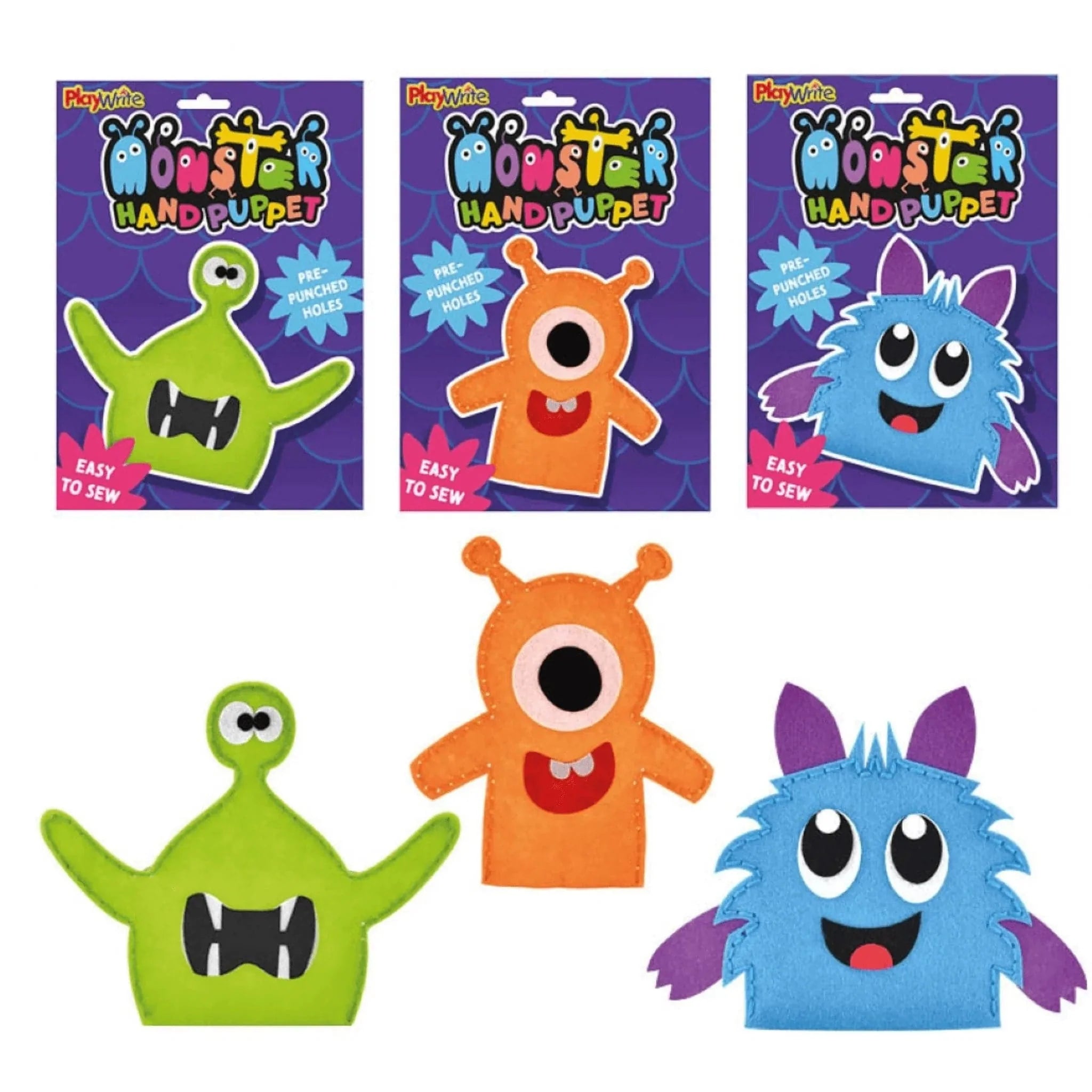 Make Your Own Monsters Hand Puppet - Kids Party Craft