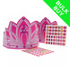 Make Your Own Princess Crown Kit Bulk Buy (Choose Quantity) - Kids Party Craft