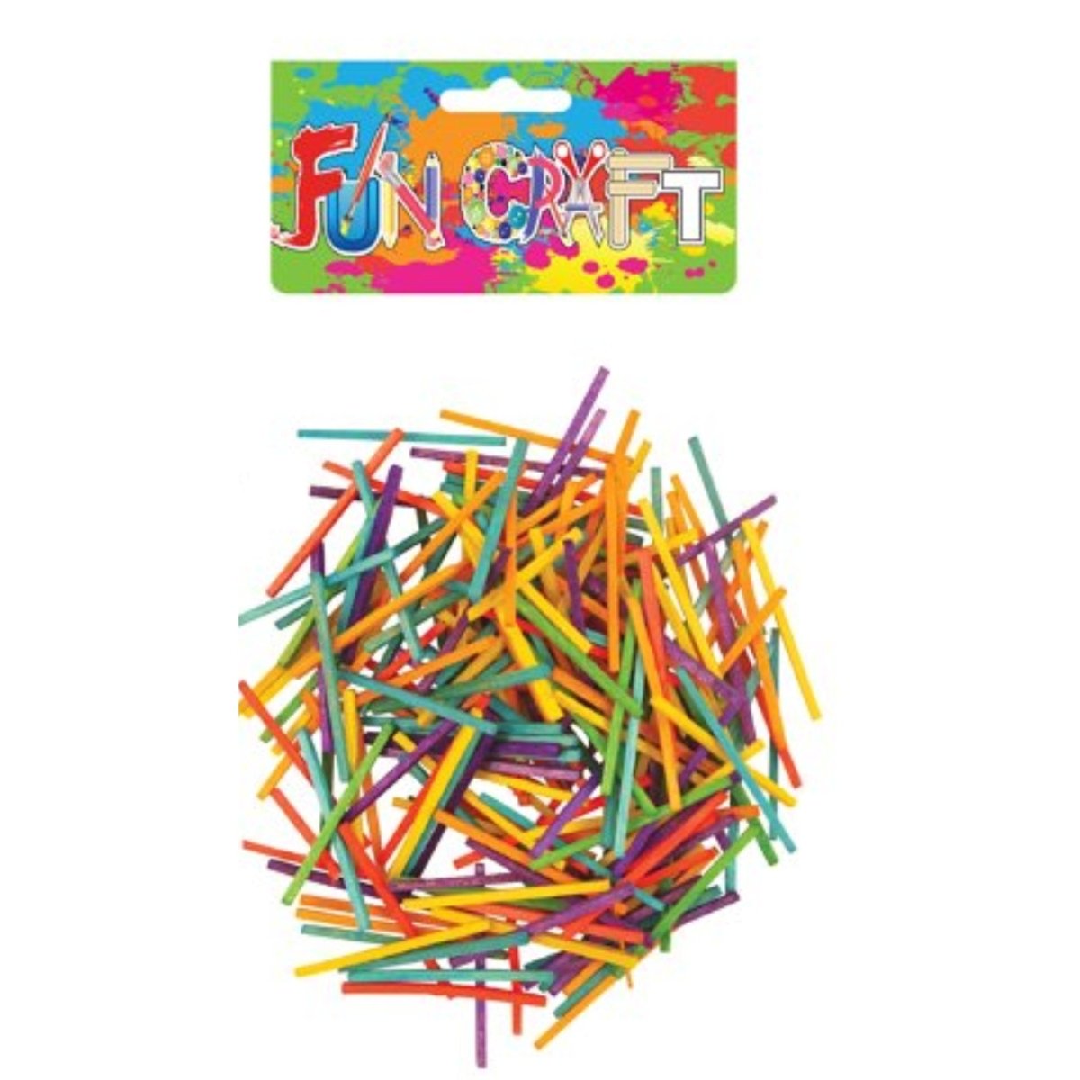 Match Stick Craft Kit Multicoloured - Kids Party Craft | Kids Party Craft