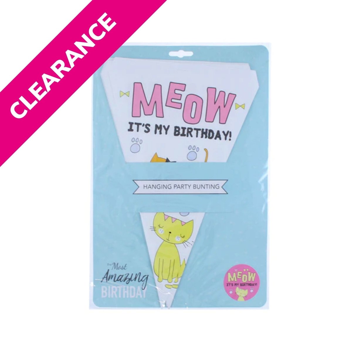 Meow Hanging Party Bunting - Kids Party Craft