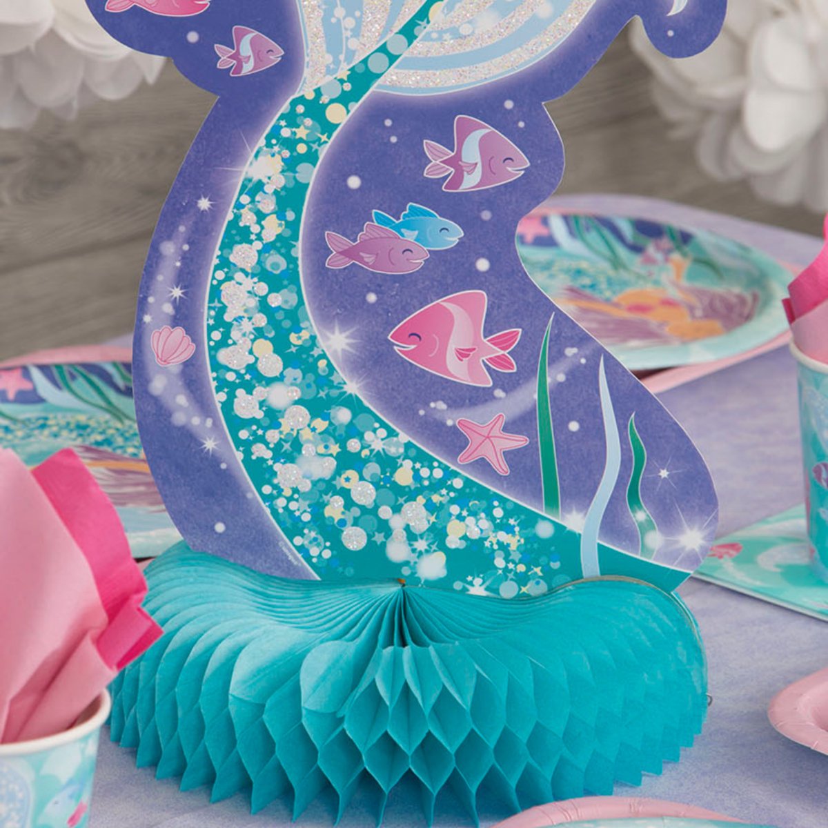 Mermaid 9oz Paper Cups 8pk - Kids Party Craft