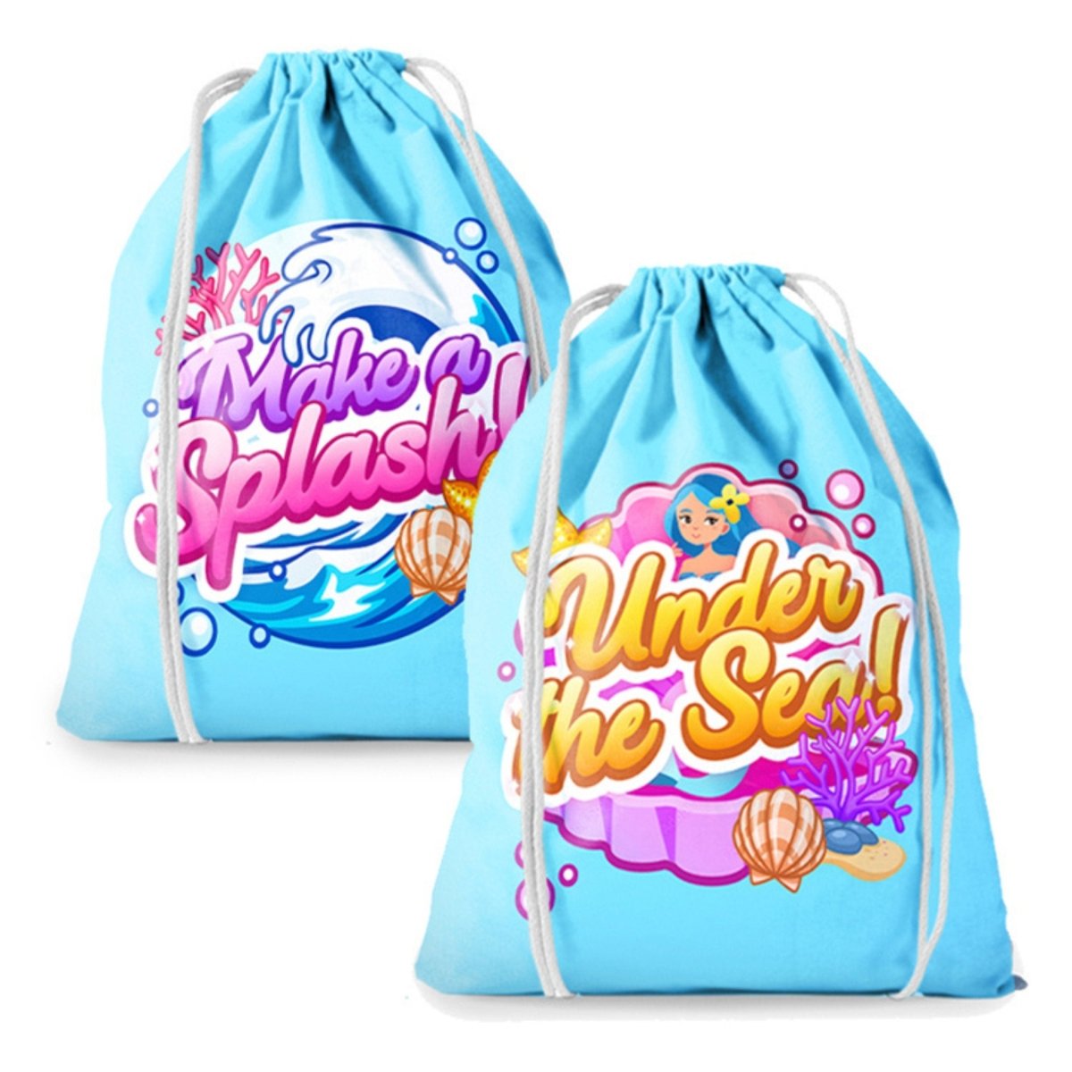 Mermaid Drawstring Bag - Kids Party Craft