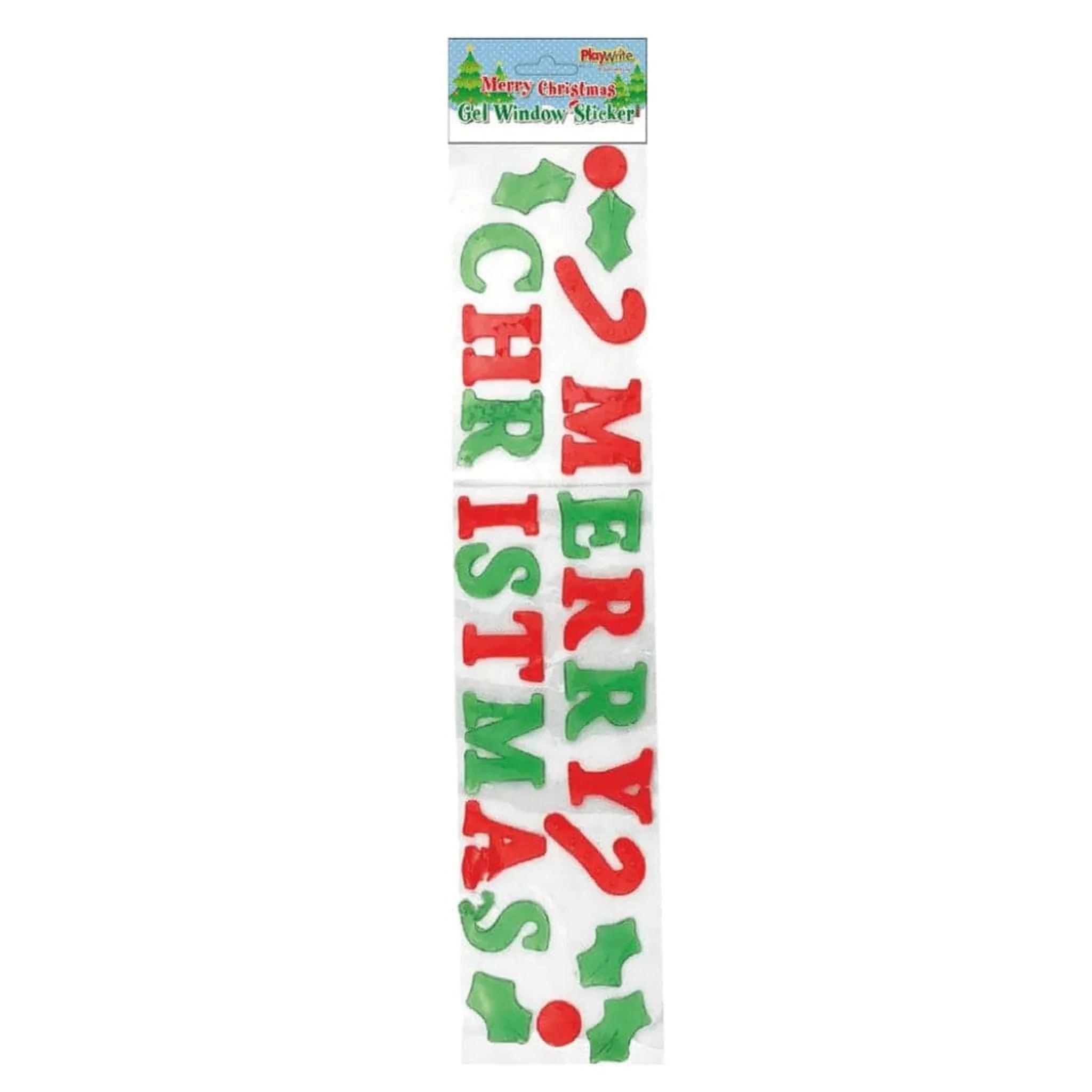Merry Christmas Gel Window Sticker - Kids Party Craft