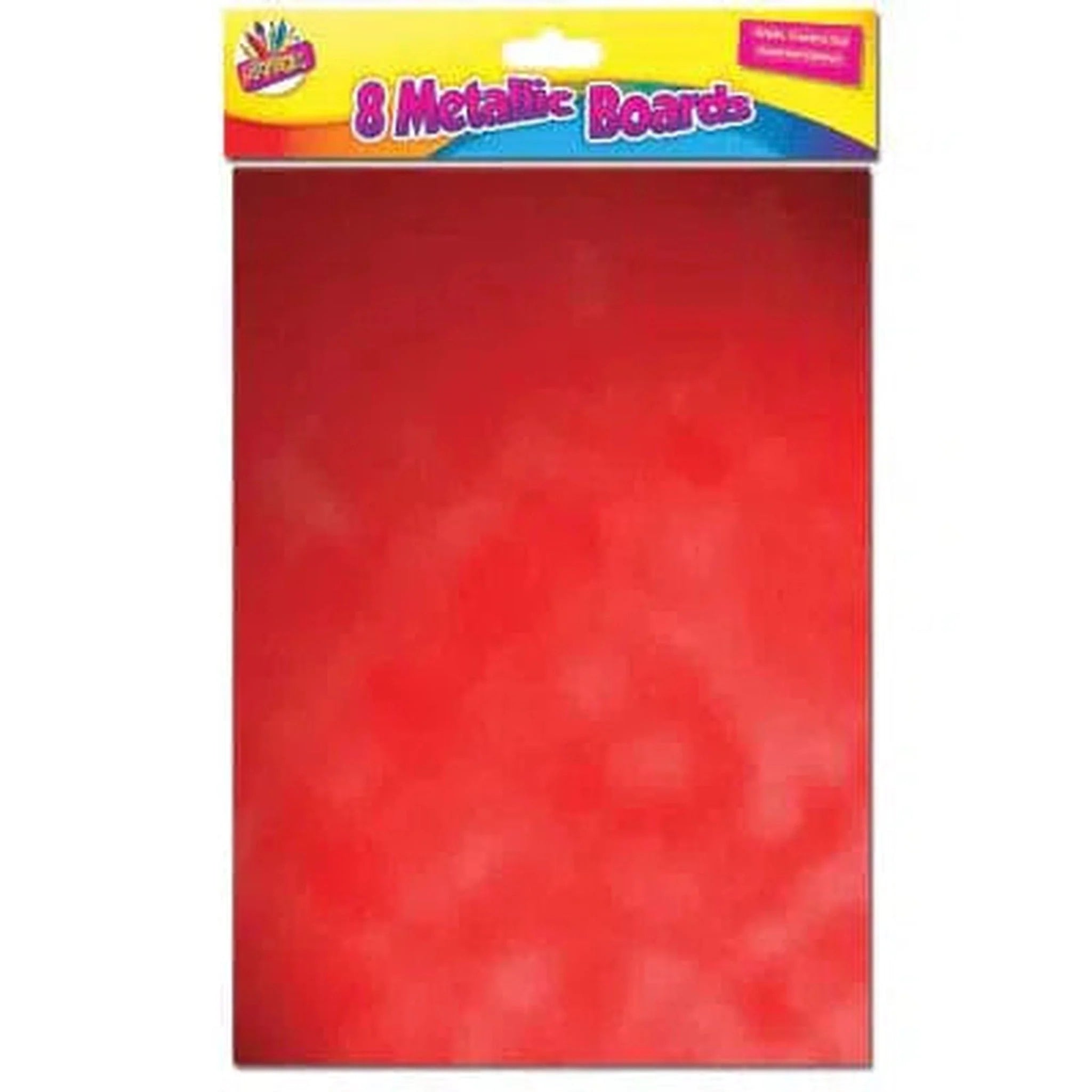 Metallic Boards Assorted Colours 8 Pack - Kids Party Craft