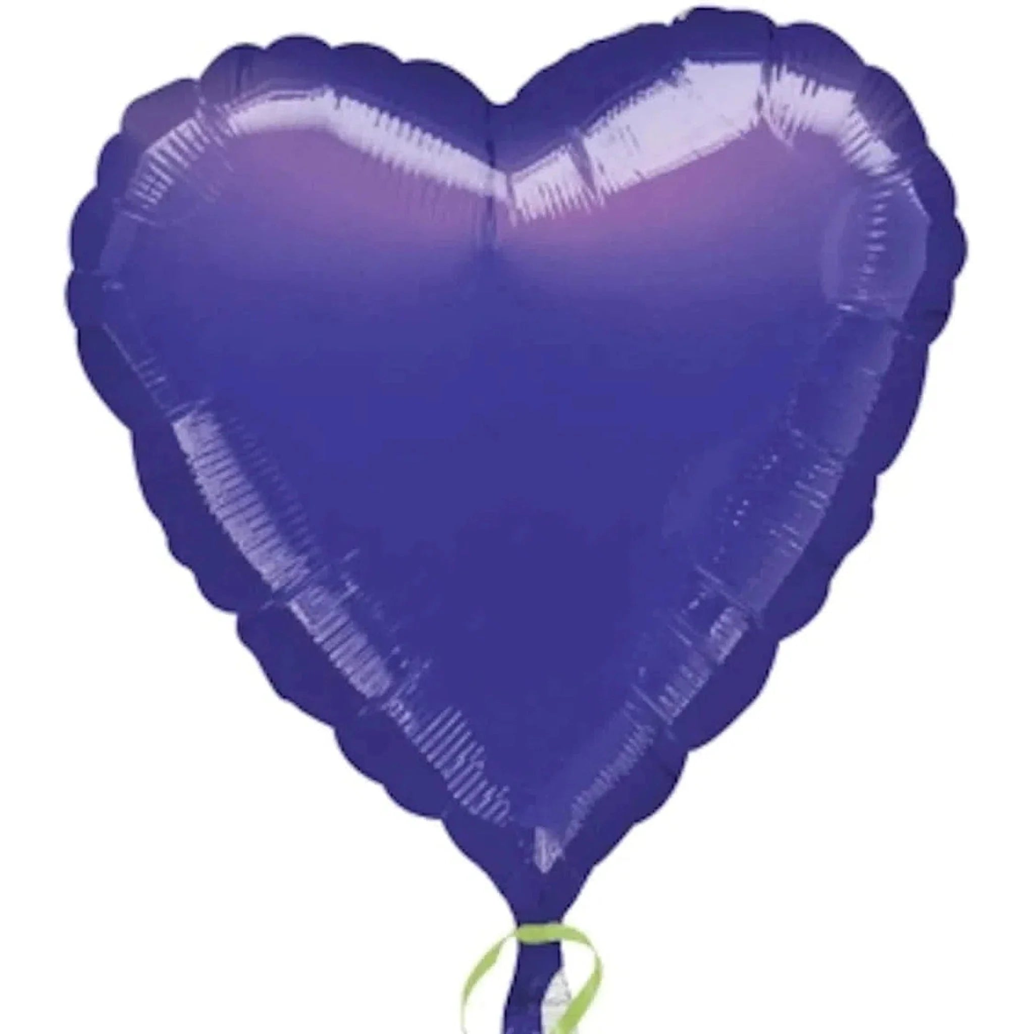 Metallic Purple Heart 18" Foil Balloon - Kids Party Craft