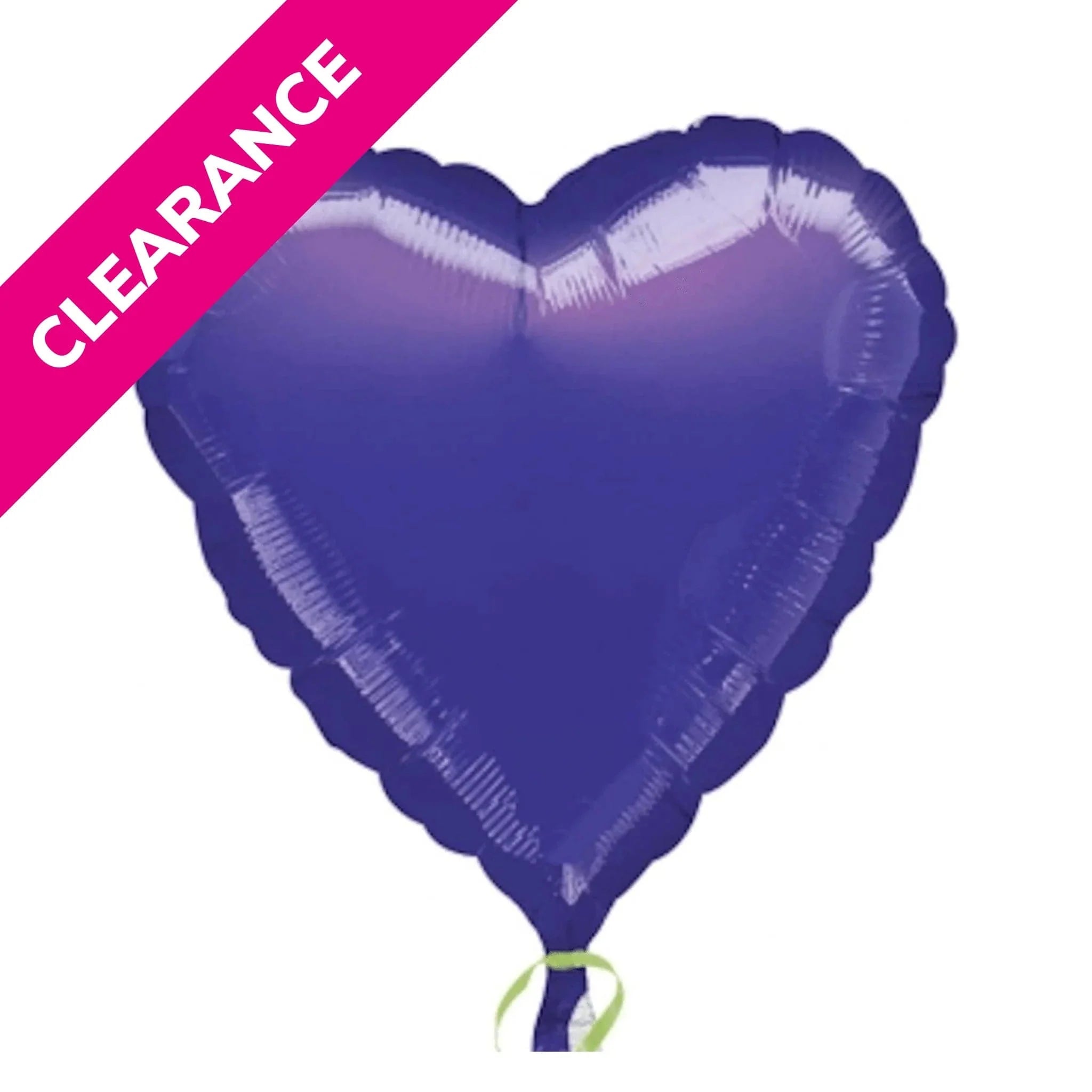 Metallic Purple Heart 18" Foil Balloon - Kids Party Craft