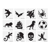 Mini Boys Temporary Tattoos (4cm) 12 Piece Packs - Kids Party Craft