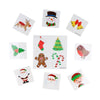 Mini Christmas Temporary Tattoo Sheet (4cm) - Kids Party Craft