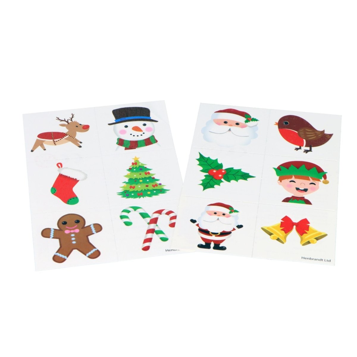 Mini Christmas Temporary Tattoo Sheet (4cm) - Kids Party Craft