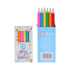 Mini Colouring Pencils 6 Assorted Colours - Kids Party Craft
