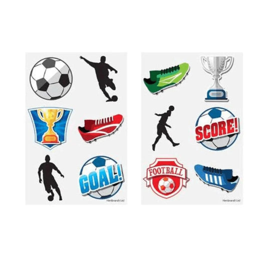 Mini Football Temporary Tattoo Sheet - Kids Party Craft