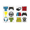 Mini Gamer Temporary Tattoo Sheet - Kids Party Craft